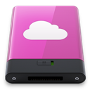Pink iDisk W icon
